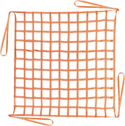 Vracht Hefnet - Hangend Net - Goederen Verplaatsen - Hoge Sterkte Polyester - 2x2 Meter 2 Ton - Oranje