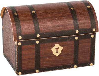 ARTYFETES - 8 piratenschatkisten houders 8 x 5,5 x 6 cm voor verjaardagsfeest