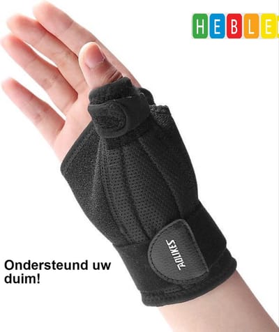 *** Flexibele Duimbrace met Tegenkracht Ondersteuning - Geschikt voor Elk Duimformaat - van Heble® ***