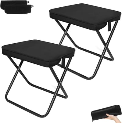 Vouwbare Campingstoel met Rugzak, Lichtgewicht en Compact, Ideaal voor Hiken, Vissen en Buitenactiviteiten, 33 x 26,5 x 31 cm