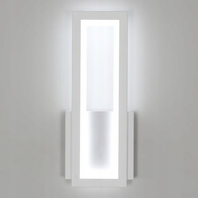 LED-wandlamp, rechthoekig wit, 12W 6500K koelwit licht, acryl, 32*12CM