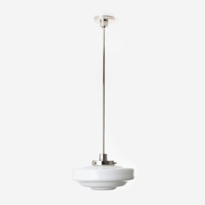 Hanglamp Siegfried 20's Nikkel - Art Deco Trade