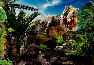 Fotobehang - Angry Tyrannosaur.