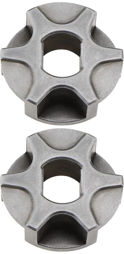 Dailygoods- Tandwiel 3/8" Geïntegreerd - 2 Stuks - Staal - 6/3 Tanden - Binnenste Gat Diameter 9 mm - Vervangingsonderdelen Kettingzaag - Zaagtand