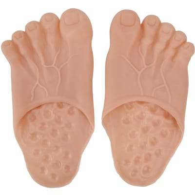 1 Paar Grote Voet Pantoffels Schoenenhoes Halloween Cosplay Kostuum Requisieten Feestaccessoires Geelachtig brown