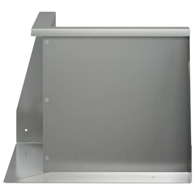 vidaXL - Keermuur - 50 - x - 50 - x - 40 - cm - Gegalvaniseerd - staal - zilver
