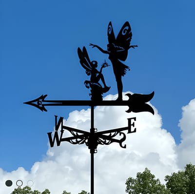 Metalen Windspinner met Dierenmotief - Smeedijzeren Tuin Decoratie voor Buiten - Ornament voor Daktuinen & Binnenplaatsen-Bloemenfee-Belle‘s product-Belle's product