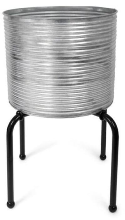 SENZA Bloemenbak - Bloemenvat - 27 CM - Zilver