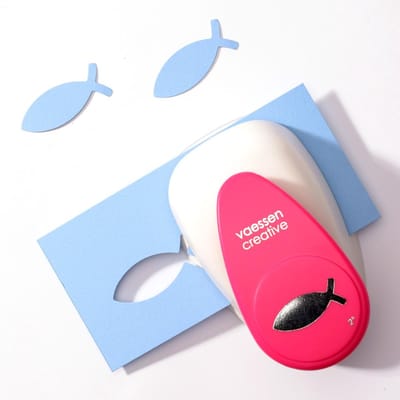 Vaessen Creative Pons - Figuurpons - Vis - 1,9 x 4,9 cm