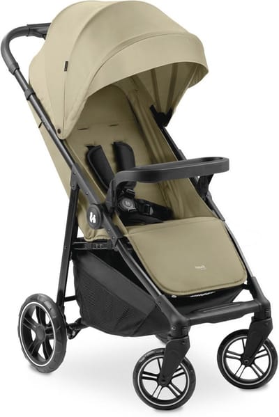 Compacte Kinderwagen tot 22 kg – Opvouwbaar, Kantelbaar, Bekerhouder, Regenbescherming, Zonneklep (UPF 50+), XL Boodschappenmand, Olijfgroen