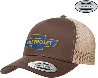 Chevrolet Pet met vlinderdasje en logo, Premium Trucker-pet GM-93-CHEV9901-CB66
