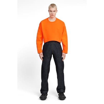 G-Star Gsxwvb Oversized Short Sweat Knit Signal Orange Taglia: XS | Maglioni a maglia Outlet | Uomo | Arancione