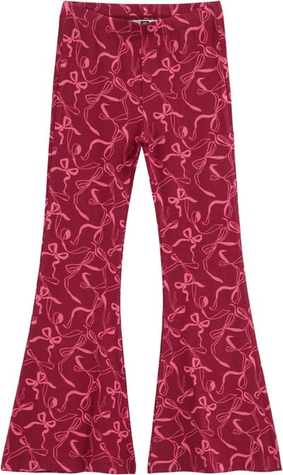 WE Fashion Meisjes slim fit flared legging met print