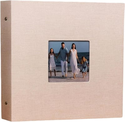 Beige Fotoalbum - Scrapbook Album - Herinneringen Opslaan - Doe-het-zelf Plakpagina's - 406 cm - Beige