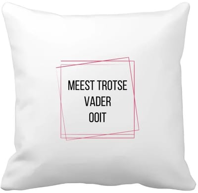 Akyol - meest trotse vader ooit Kussen hoes - Papa - trotse vader - vader cadeautjes - vaderdag - verjaardagscadeau - verjaardag - cadeau - geschenk - kado - gift - vader artikelen - 40 bij 40 cm