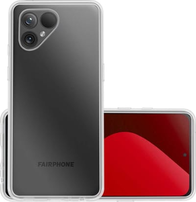 Hoesje - Geschikt voor Fairphone 5 - Sterk & Shockproof - Hoes Cover - Siliconen Case - Transparant