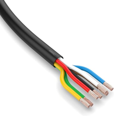 Ronde Autokabel 7-polig 1,5 mm² 5 m - Voertuigkabel voor Diverse Toepassingen