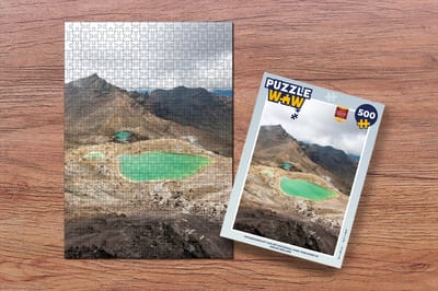 Puzzel Bovenaanzicht van het Nationaal park Tongariro in Nieuw-Zeeland - Legpuzzel - Puzzel 500 stukjes