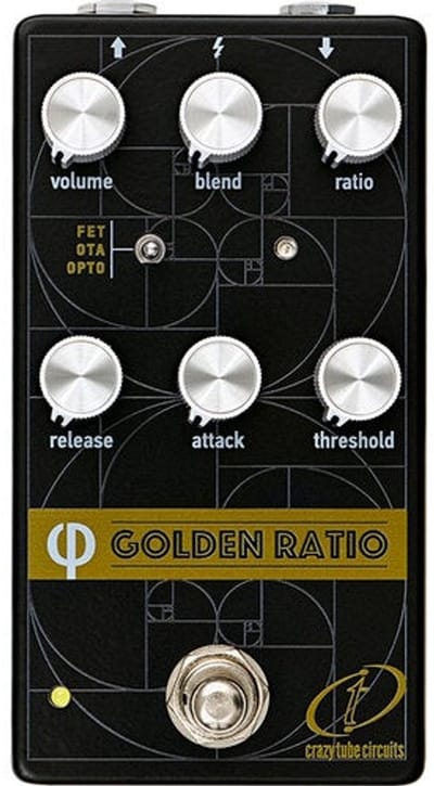 Crazy Tube Circuits Golden Ratio Phi V2 multi-mode analoge compressor effectpedaal