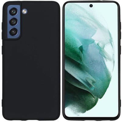 imoshion Hoesje - Geschikt voor Samsung Galaxy S21 FE - Color Backcover - Zwart