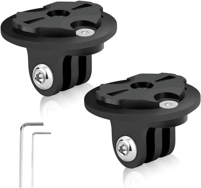 Fiets Camera Bevestiging, Fiets Computer Plug Adapter, Beugel voor Actiecamera en Computer op Fiets Stuur, Geschikt voor Garmin Edge en GoPro