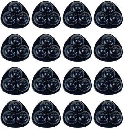 Dailygoods- Mini-wielen 360 graden draaibaar - Zelfklevende wielen - Meubelwielen - Zwenkwielen - Stil - 16 stuks, 35x35x15 mm