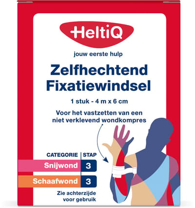 HeltiQ Zelfhechtend Windsel 4 m x 6 cm