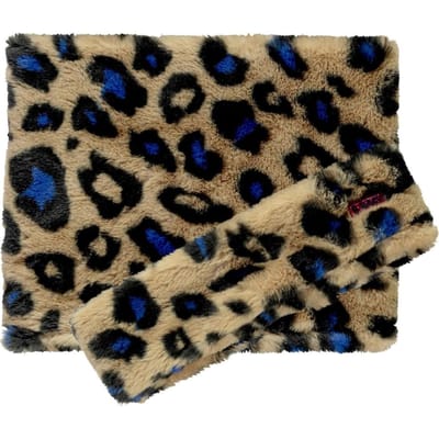 B-nosy - one size - Meisjes Sjaal en hoofdband - Cobalt panther fur