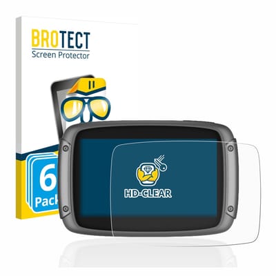 BROTECT - Screenprotector voor TomTom Rider 500 / 550 - Folie Beschermfolie transparant 6 Stuks