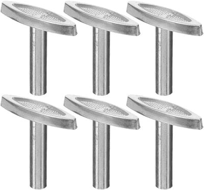 Dailygoods- Opwindsleutel Set van 6 - Vervanging voor Muziekdoos - Metalen Haspel - Robuuste Sleutels - Eenvoudig te Plaatsen - 2,50 x 2,50 x 0,50 cm - Muziekdoos Sleutel
