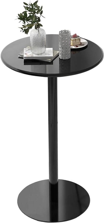 Moderne Bartafel - Keuken Tafel - Eten en Dranken - Waterdicht Smeedijzer - 60x104cm - Zwart