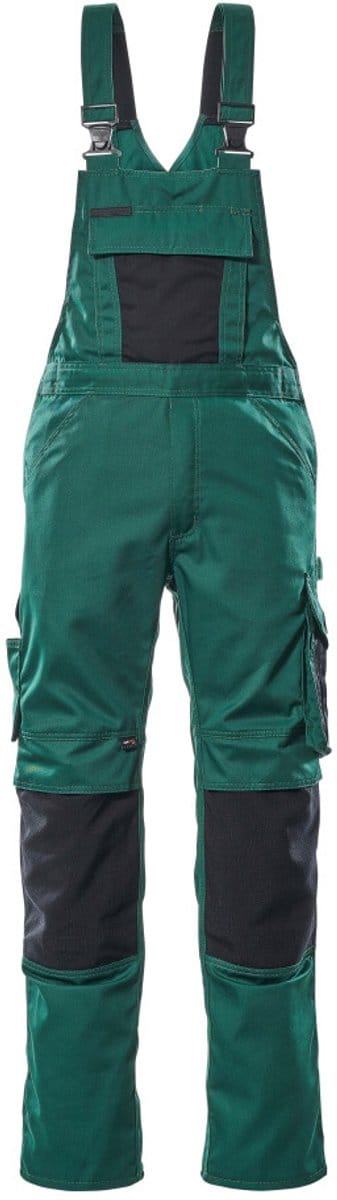 Mascot Unique Amerikaanse overall met kniezakken 12169-442 - Groen/Zwart - C46 - 76