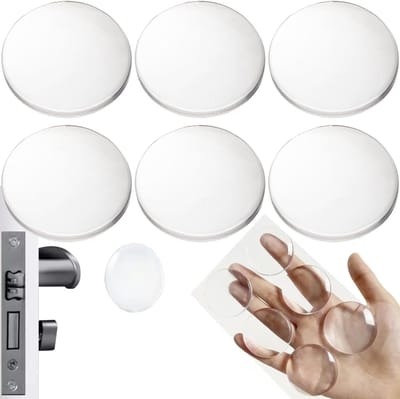 Zelfklevende Siliconen Stootdoppen - 6 stuks - Deurstopper - Beschermdoppen voor Deur, lade, glasplaat - 40mm - Transparant