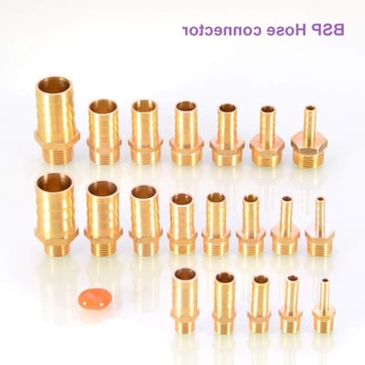Hose Connector van Messing voor 6mm tot 25mm Slangen - BSP Aansluiting, Barb Tail en Koppeling voor Water en Lucht