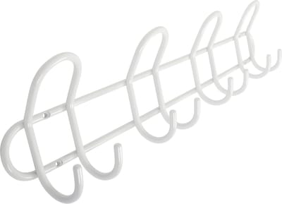 HOME It® kapstok met 4 haken Ø8 mm x 54,5×6,5 x 13 cm wit