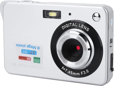 Kindercamera HD - Speelgoedcamera Fototoestel - Vakantie Avontuur - 27 Inch Scherm - 998 x 899 x 699 cm - Zilver