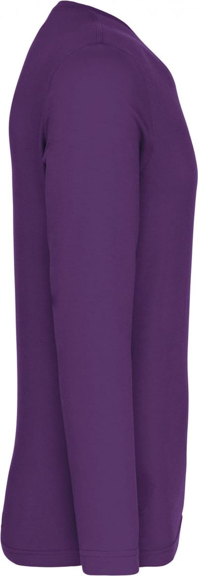 Kariban T-shirt V-hals lange mouwen K358 - purple - 3XL