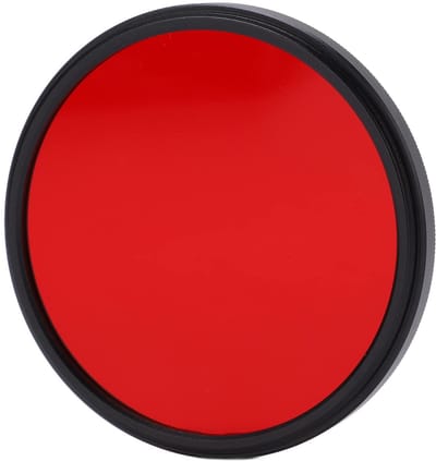 Allecto - Volledig Rood Lensfilter - 67 Mm - DSLR-camera - Optisch Glas - Rood Filter - Geschikt voor Fotografie - 62mm
