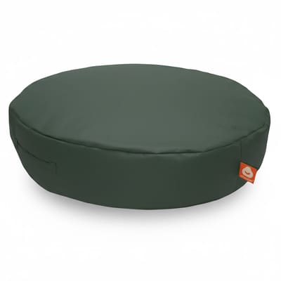 Whoober ronde zitzak Ibiza M outdoor leger groen - Wasbaar - Voor binnen en buiten