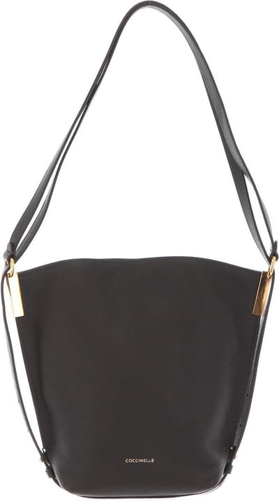 COCCINELLE Leren Schoudertas Estelle Handbag Bark Donkerbruin