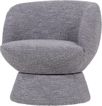 WOOOD Shuffle Draaifauteuil - Melange - Grijs - 72x73x71