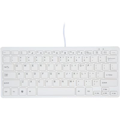 USB-minitoetsenbord met chocoladeknoppen Stijlvol en draagbaar toetsenbord voor desktop- en laptopgebruik wit