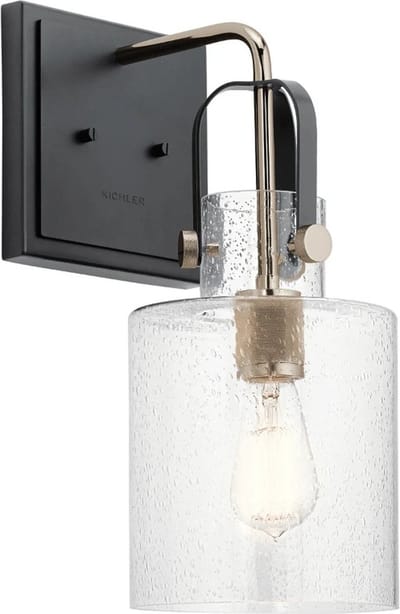 Kichler LED Wandlamp Kitner | 1X E27 Max 60W | Polished Nickel