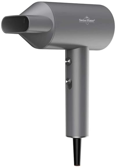 Swiss Haus® HD2420 Föhn 2000W - Professionele Haardroger - Sneldrogend - Cool Shot Functie - 2 Warmtestanden - Concentrator Opzetstuk - Oververhittingsbeveiliging - Grijs