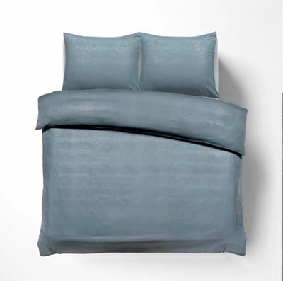 Husch Dekbedovertrek - Embossed Croco - 240x200/220 - Saliegroen