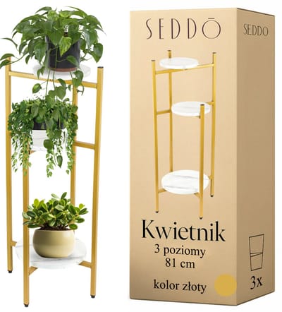 SEDDŌ FUNKY Serie - Kwietnik Metaal - Loftstijl - 3 Plekken - Stabiel en Duurzaam