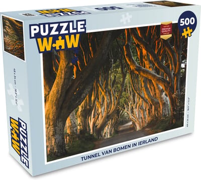 Puzzel Tunnel van bomen in Ierland - Legpuzzel - Puzzel 500 stukjes