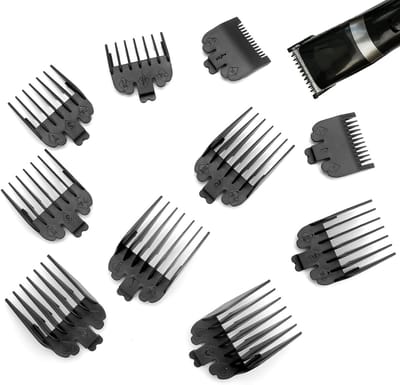 Set van 10 Trimmer Accessoires met Spiegel, Haartrimmer Beschermers van 1,5 mm tot 25 mm, Professionele Haarverzorging Tools voor Kappers en Thuisgebruik