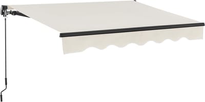 Zonnescherm / Luifel - 350 x 300 cm - Beige - Incl. Bevestigingsmaterialen