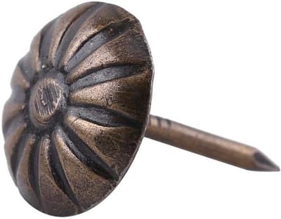 100 Stuks Meubel Tapijt Spijkers voor Bekleding, Antieke Messing Rivets voor Meubels en Decoratie